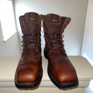 Ariat Men’s RigTek 8" Wide Square Toe Composite Toe Work Boot Size: 10.5”